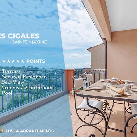 Les Cigales, Superbe Vue - Golfe De Sainte-Maxime Apartment Ngoại thất bức ảnh